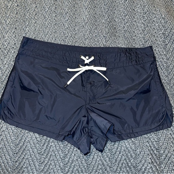 J. Crew Pants - J.Crew Navy Blue board shorts ladies size 6 swim cover up